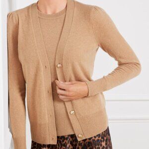 Talbots 100% Cashmere V‑Neck Cardigan – Women’s Petite XS